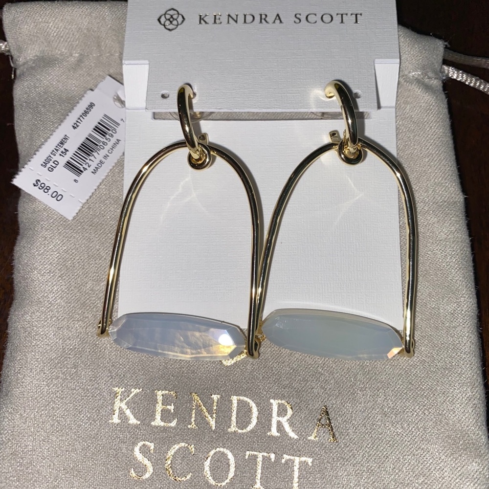 Kendra Scott “Sassy” Earrings in Opalite Illusion